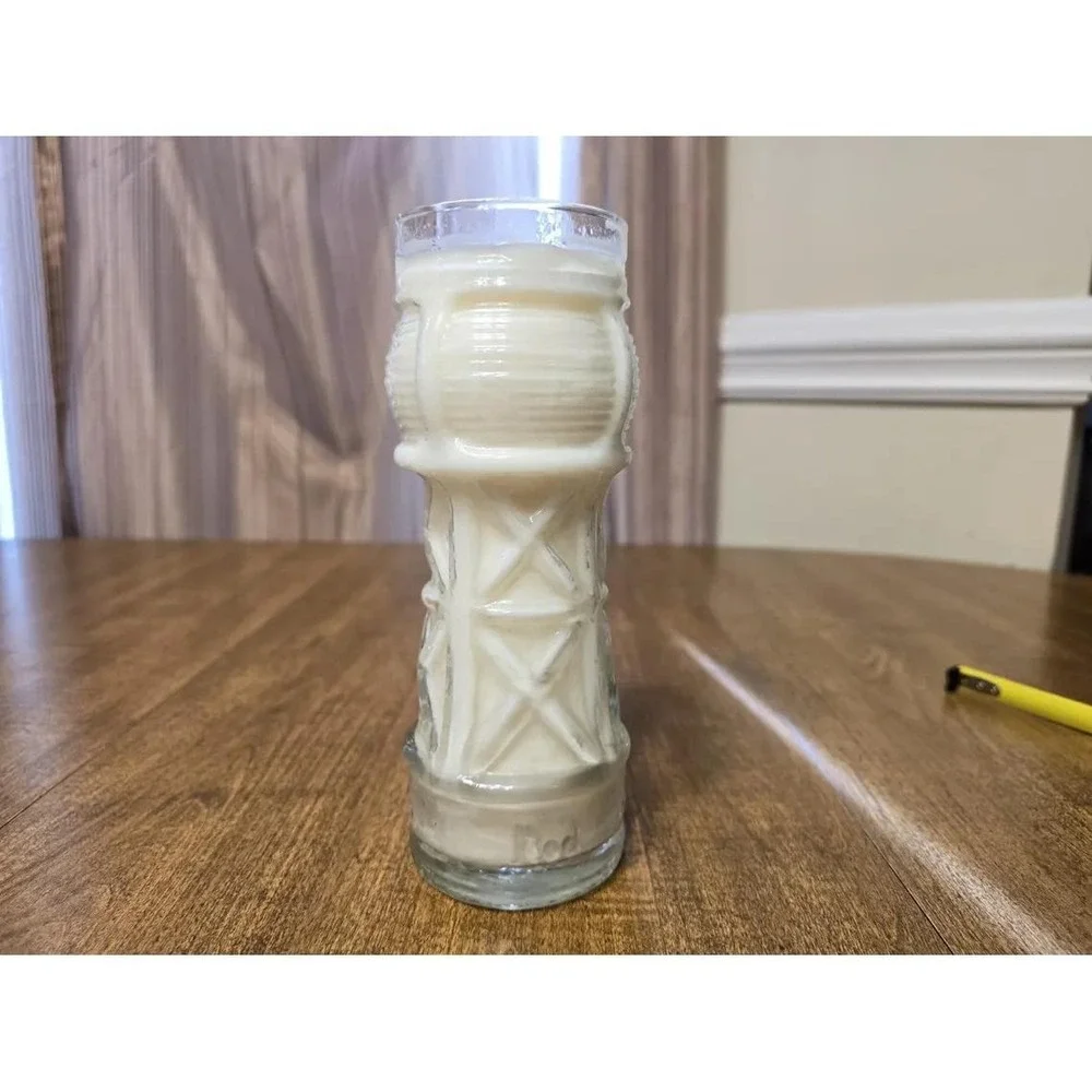 Handmade Ocean Breeze Scented Candle in Red Lobster 35th Anniversary Glass D139